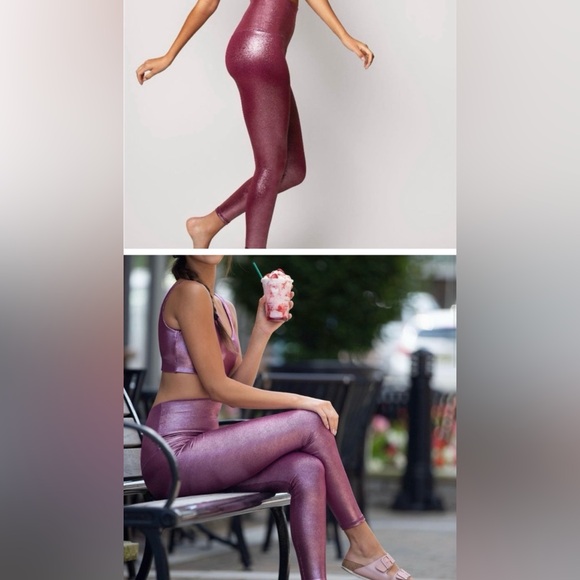 Emily Hsu Designs Leggings Pink Shimmer 2024 Special Edition - Picture 2 of 8